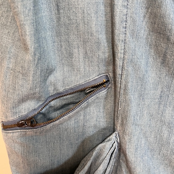 Jack denim cotton vest with zippers size small S - Picture 4 of 8